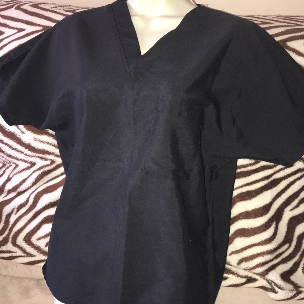 Uniform city black XS scrub top V neck 💕